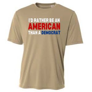 Id Rather Be An American Than A Democrat Trump 2024 Cooling Performance Crew T-Shirt