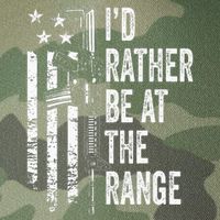 ID Rather Be At The Gun Range Usa Flag Funny Guns Joke Legacy Tie Dye Trucker Hat