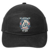 ID Rather Be Cranking My Hog 7-Panel Snapback Hat