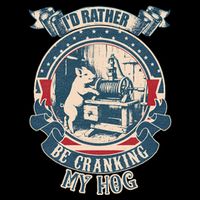 ID Rather Be Cranking My Hog Sustainable Beanie
