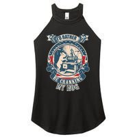 ID Rather Be Cranking My Hog Women's Perfect Tri Rocker Tank