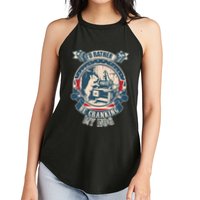 ID Rather Be Cranking My Hog Women's Perfect Tri Rocker Tank
