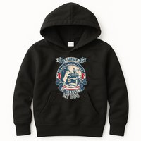 ID Rather Be Cranking My Hog Kids Hoodie