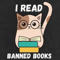 I Read Banned Books 7 Panel Mesh Trucker Snapback Hat