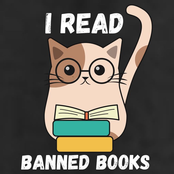 I Read Banned Books 7 Panel Mesh Trucker Snapback Hat