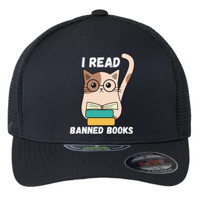 I Read Banned Books Flexfit Unipanel Trucker Cap