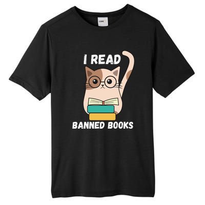 I Read Banned Books Tall Fusion ChromaSoft Performance T-Shirt