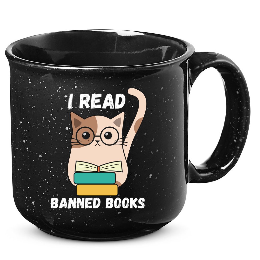 I Read Banned Books 15oz Campfire Ceramic Mug