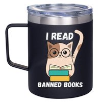 I Read Banned Books 12oz Stainless Steel Coffee Mug
