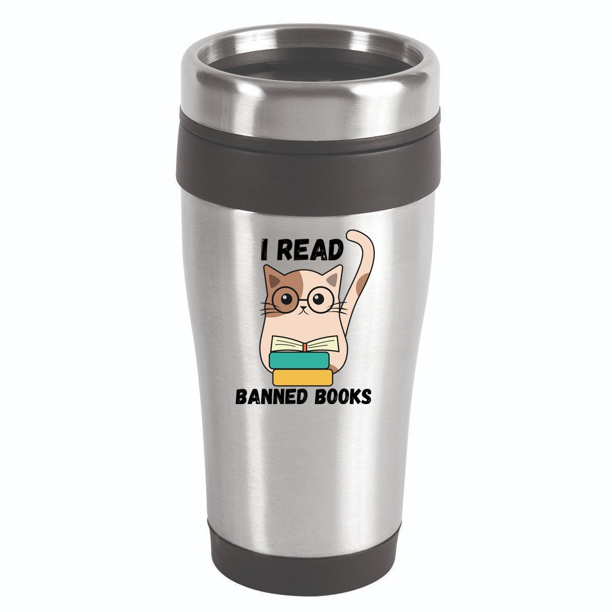 I Read Banned Books 16oz Travel Tumbler