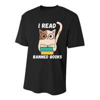 I Read Banned Books Youth Performance Sprint T-Shirt