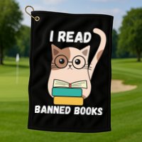 I Read Banned Books Golf Towel