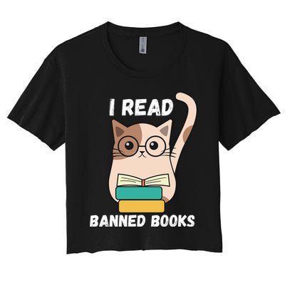 I Read Banned Books Crop Top