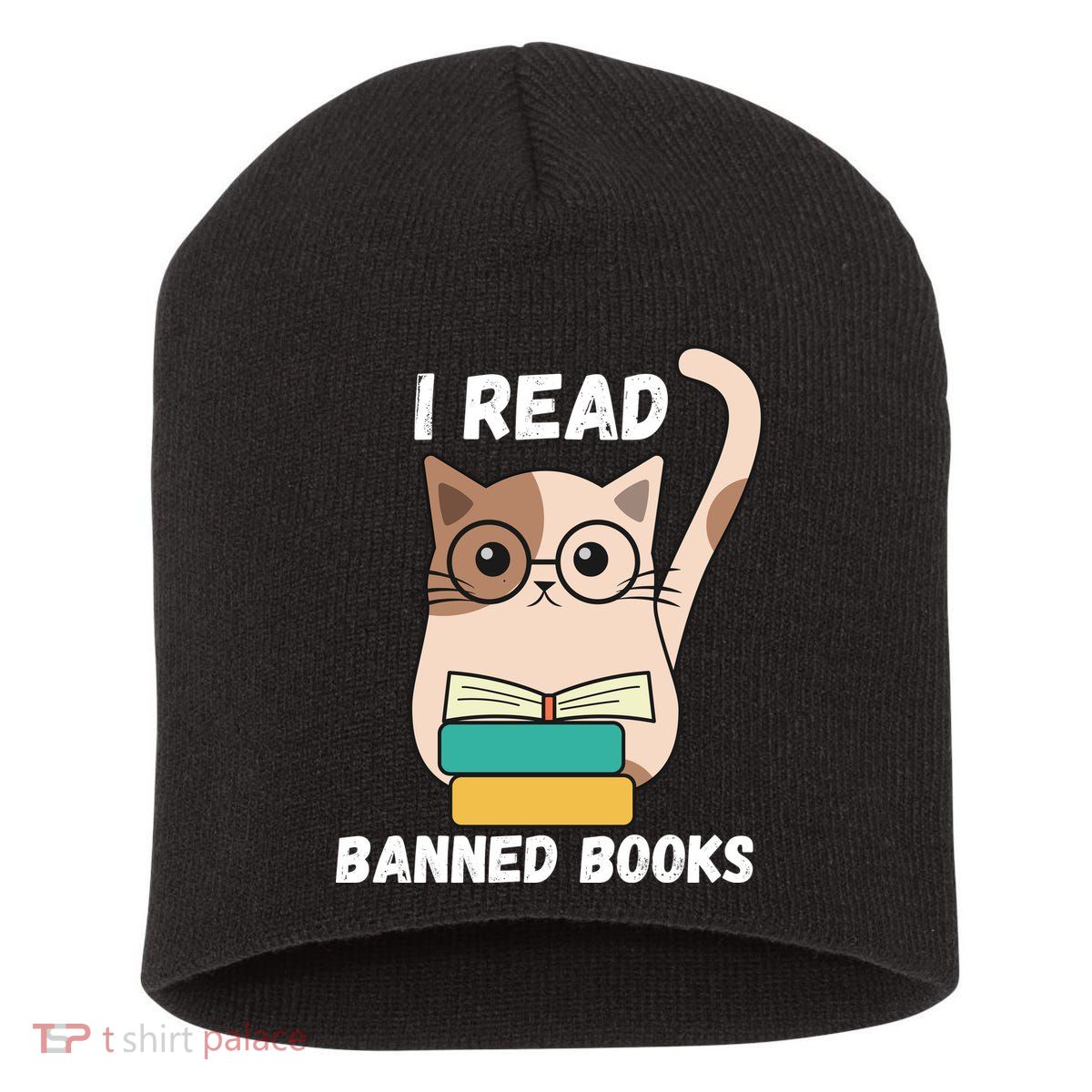 I Read Banned Books Short Acrylic Beanie