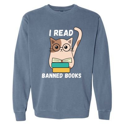 I Read Banned Books Garment-Dyed Sweatshirt