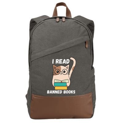I Read Banned Books Cotton Canvas Backpack