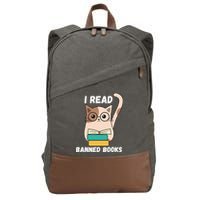 I Read Banned Books Cotton Canvas Backpack