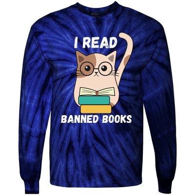 I Read Banned Books Tie-Dye Long Sleeve Shirt