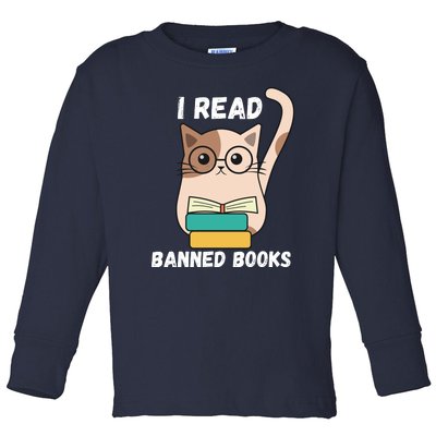 I Read Banned Books Toddler Long Sleeve Shirt