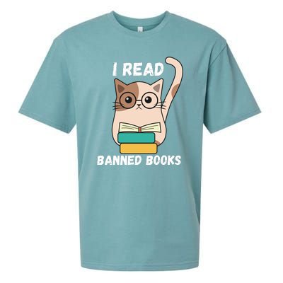 I Read Banned Books Sueded Cloud Jersey T-Shirt