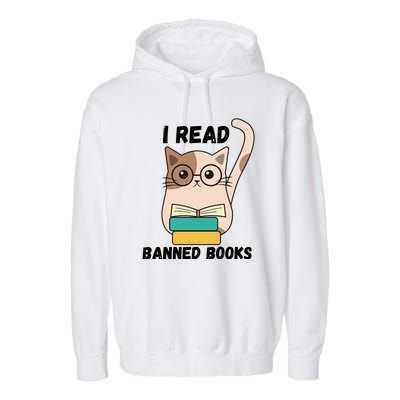 I Read Banned Books Garment-Dyed Fleece Hoodie