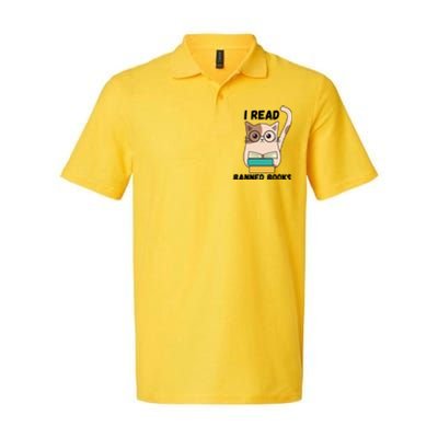 I Read Banned Books Softstyle Adult Sport Polo