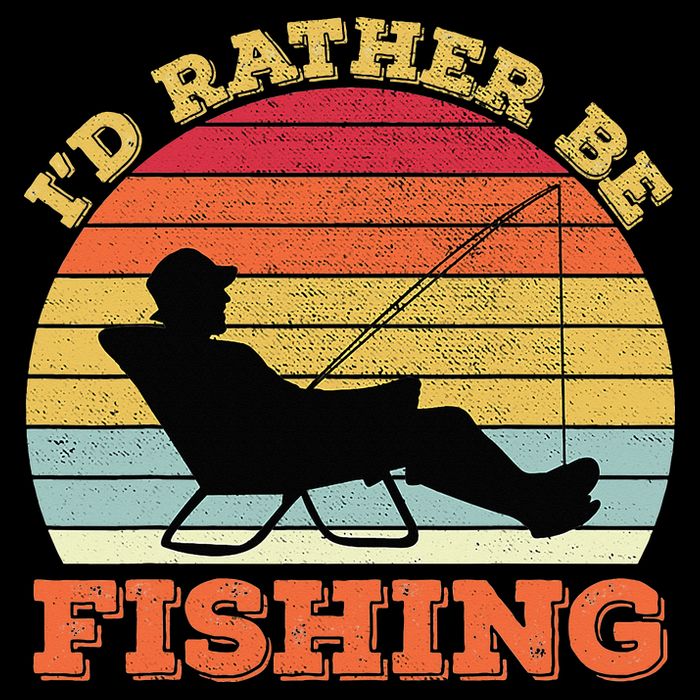 I'd Rather Be Fishing Flexfit Unipanel Trucker Cap