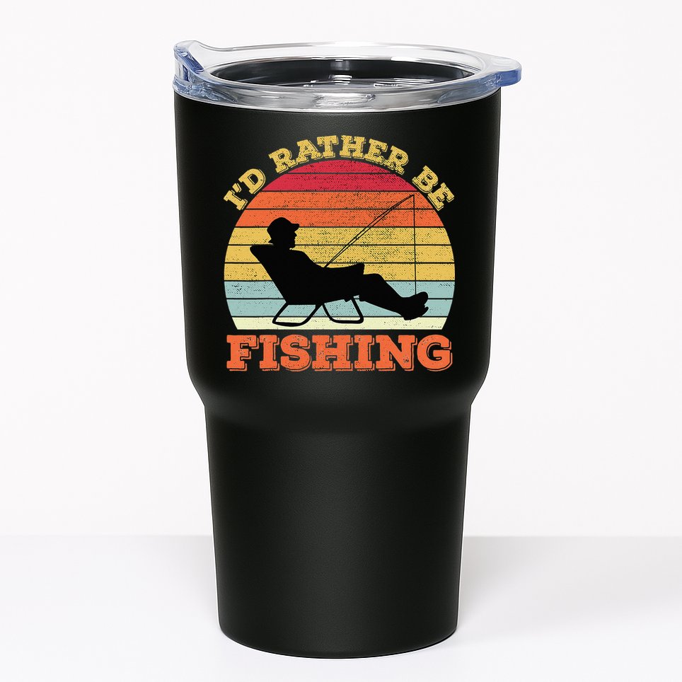 I'd Rather Be Fishing Tumbler