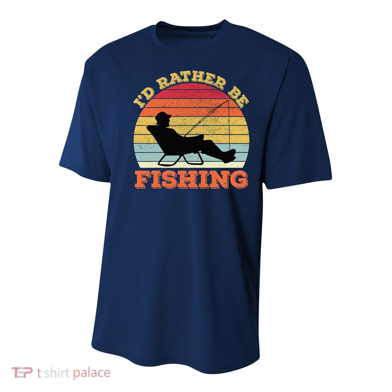 I'd Rather Be Fishing Youth Performance Sprint T-Shirt