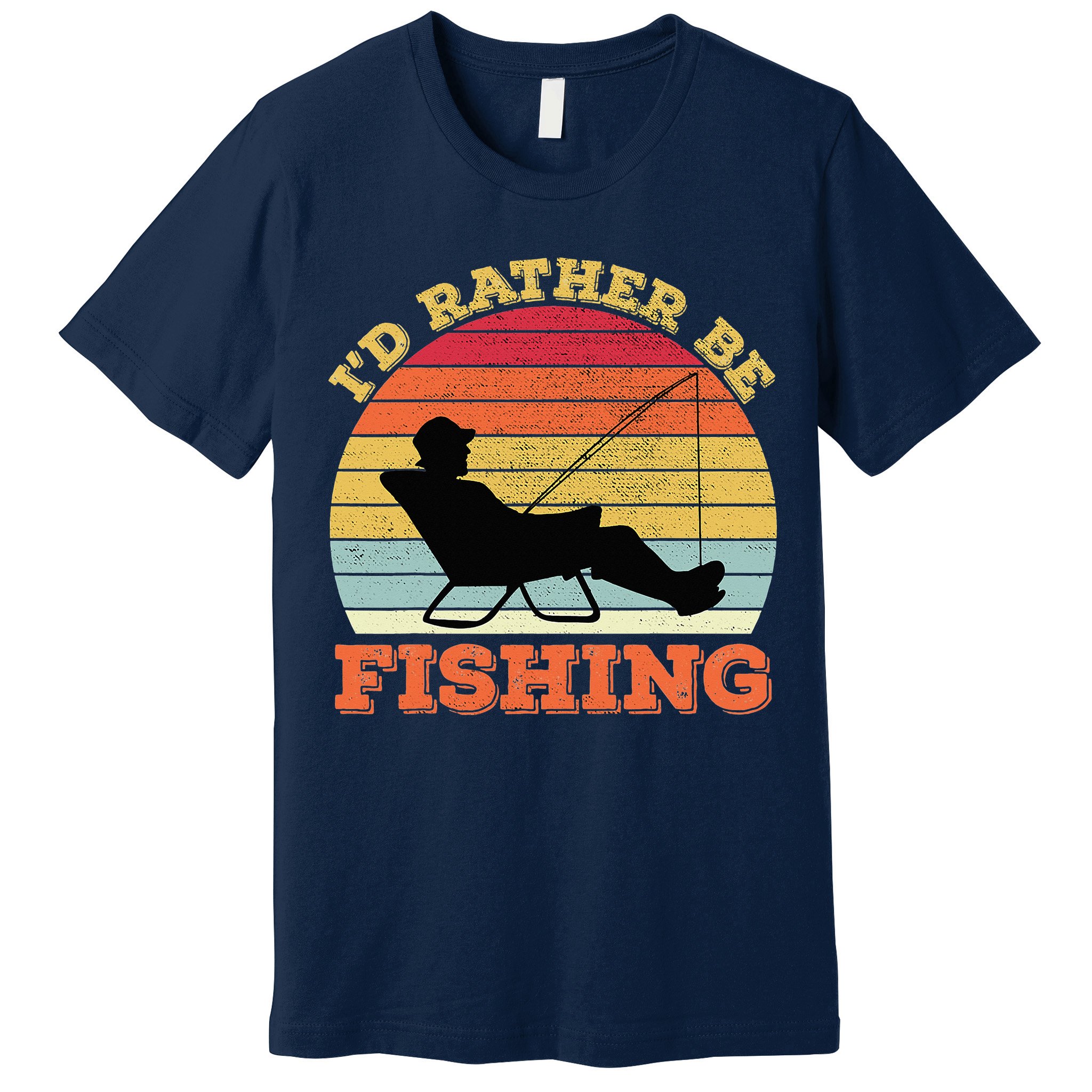 I'd Rather Be Fishing Premium T-Shirt