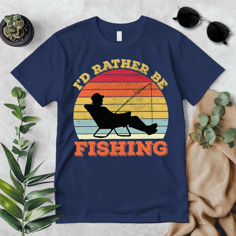 I'd Rather Be Fishing Premium T-Shirt