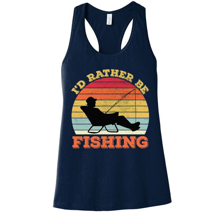 I'd Rather Be Fishing Womens Tank Top