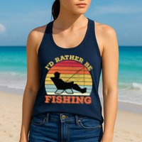 I'd Rather Be Fishing Womens Tank Top