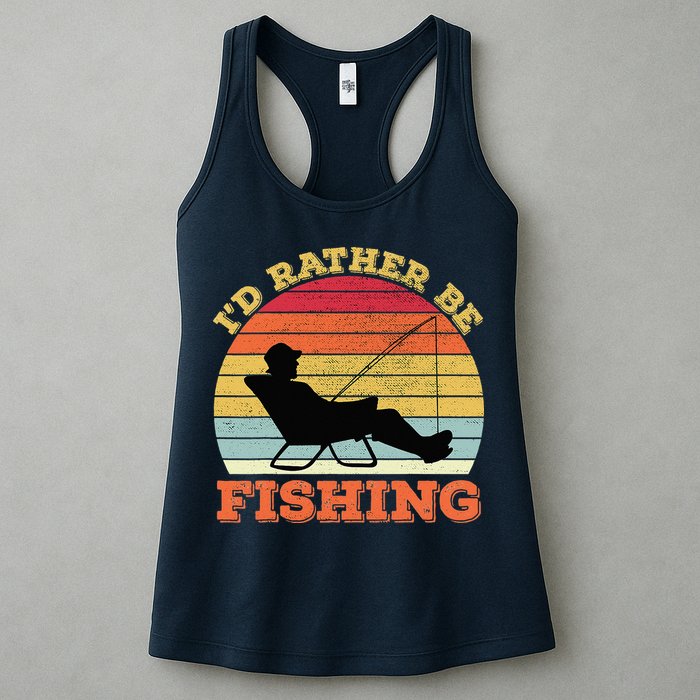I'd Rather Be Fishing Womens Tank Top