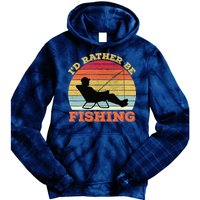 I'd Rather Be Fishing Tie Dye Hoodie