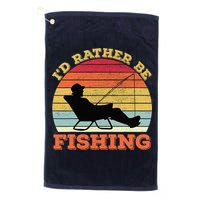 I'd Rather Be Fishing Golf Towel