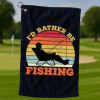 I'd Rather Be Fishing Golf Towel