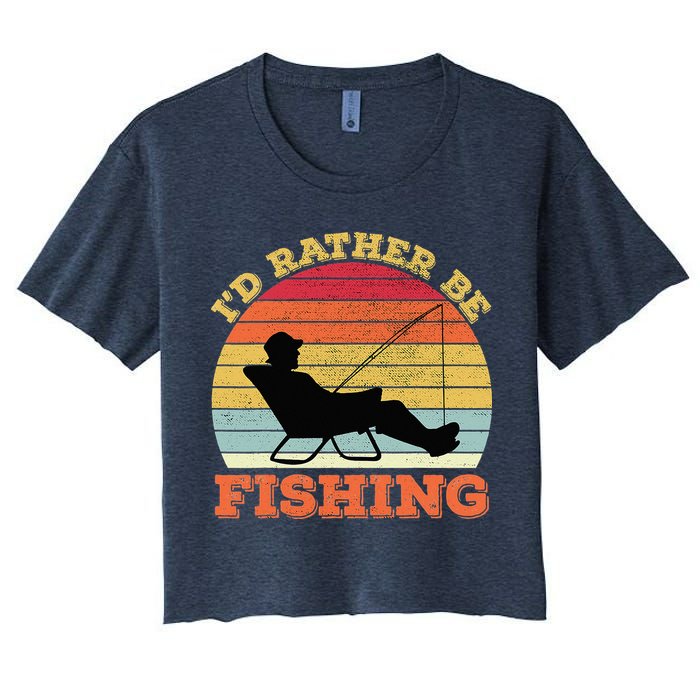 I'd Rather Be Fishing Crop Top