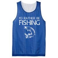 ID Rather Be Fishing Funny Gift Fisher Gift Mesh Reversible Basketball Jersey Tank