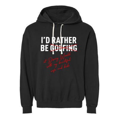 Id Rather Be Not Golfing Garment-Dyed Fleece Hoodie