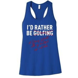 Id Rather Be Not Golfing Women's Racerback Tank