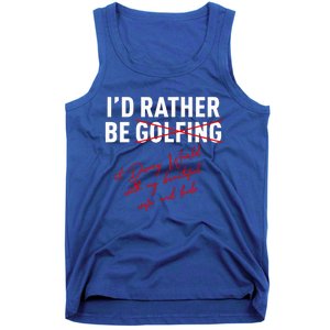 Id Rather Be Not Golfing Tank Top