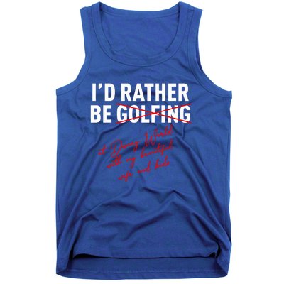 Id Rather Be Not Golfing Tank Top