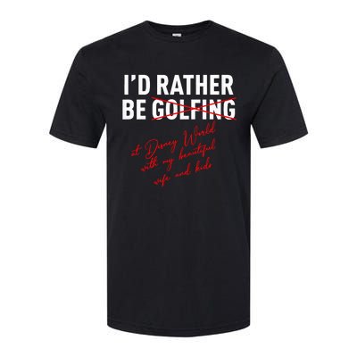 Id Rather Be Not Golfing Softstyle® CVC T-Shirt