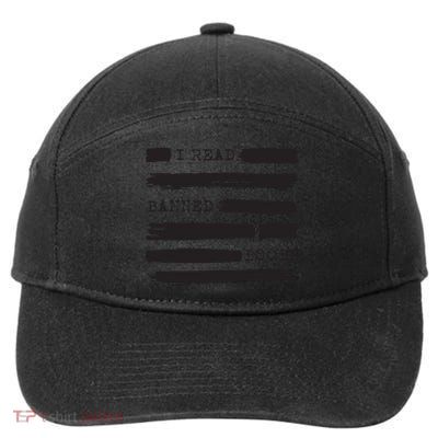 I Read Banned Books Banned Books Week Gift Librarian Teacher 7-Panel Snapback Hat
