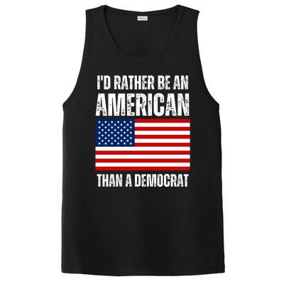 Id Rather Be An American Than A Democrat PosiCharge Competitor Tank