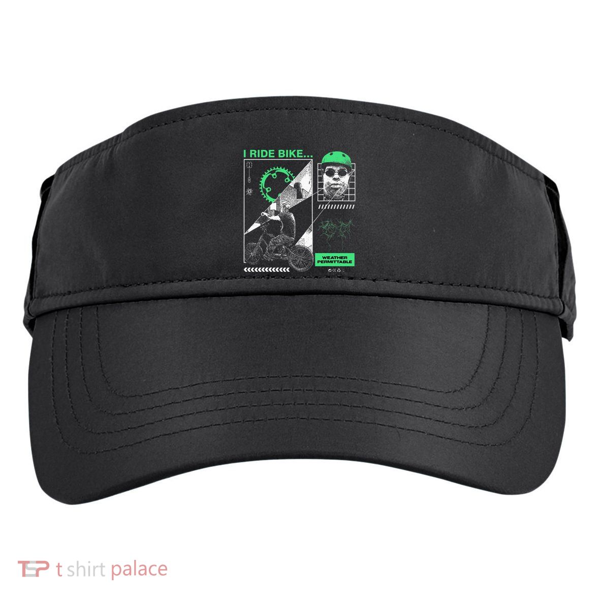 I Ride Bike Kingcobrajfs Adult Drive Performance Visor