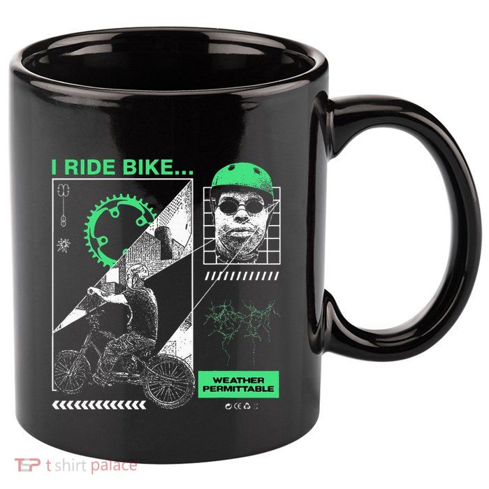 I Ride Bike Kingcobrajfs 11oz C Handle Ceramic Mug