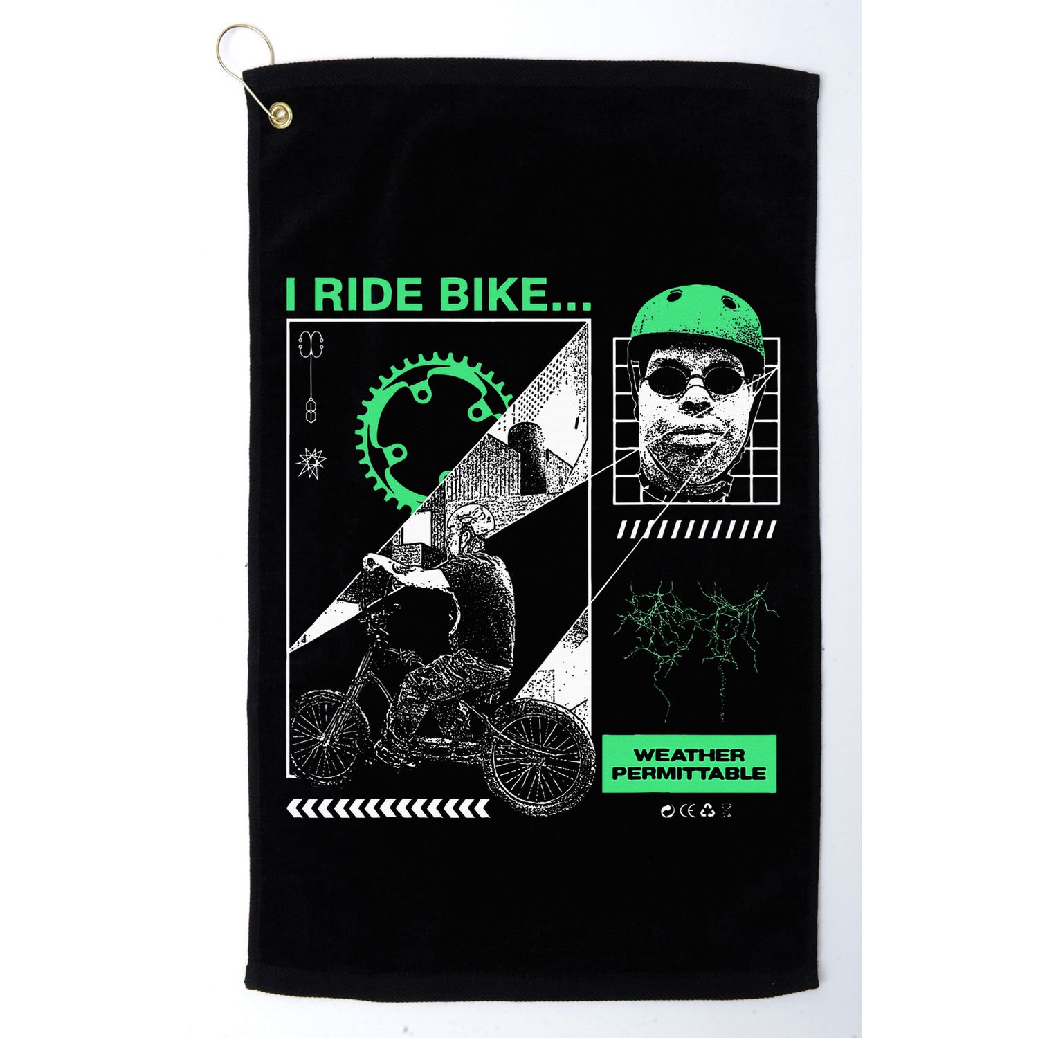 I Ride Bike Kingcobrajfs Golf Towel