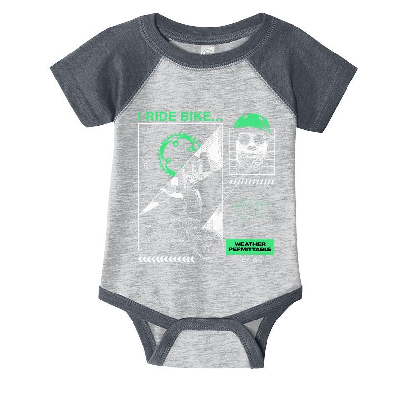 I Ride Bike Kingcobrajfs Infant Baby Jersey Bodysuit